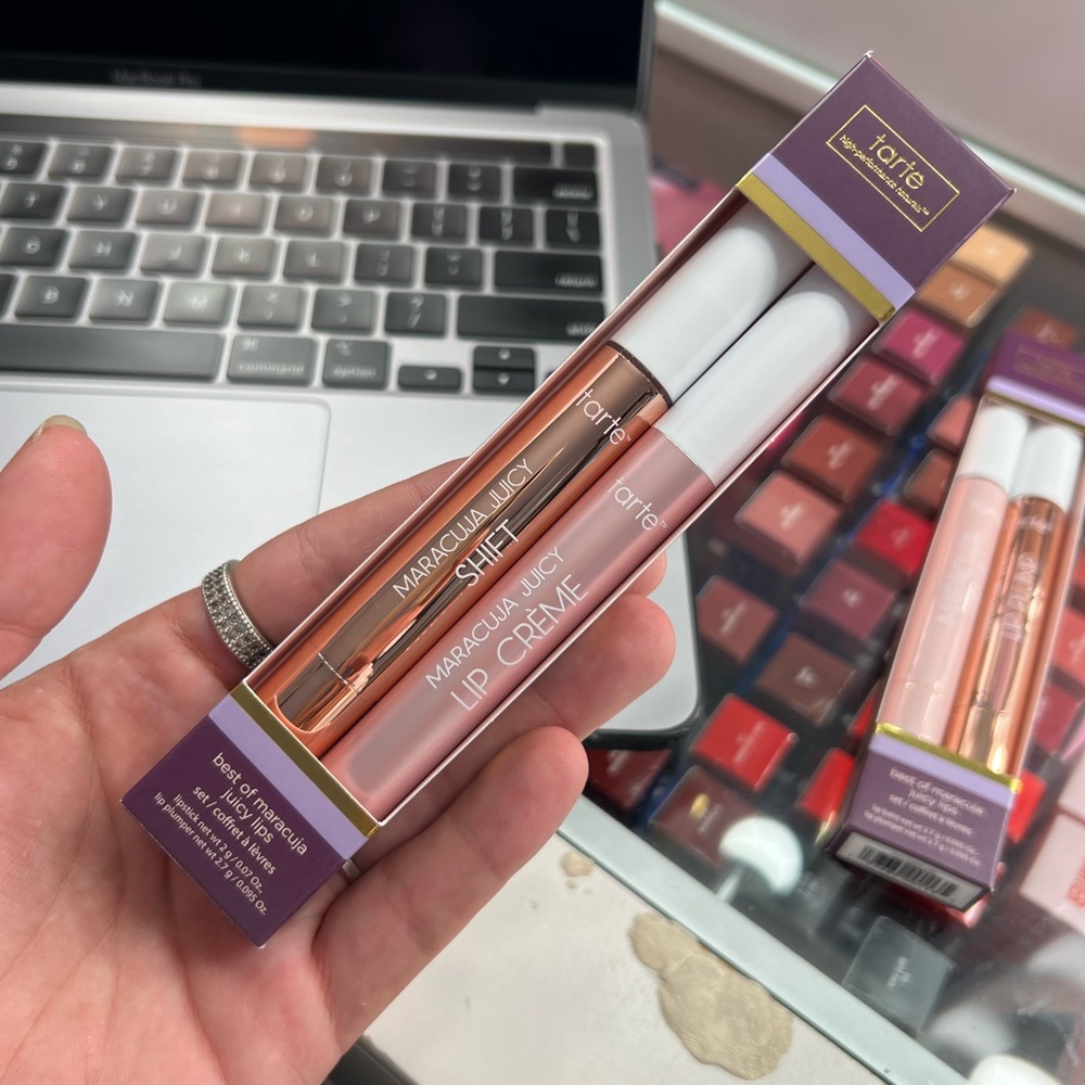 Tarte: Maracuja Juicy Shift & Maracuja Juicy Lip Crème Set (2) - Picture 2 of 3